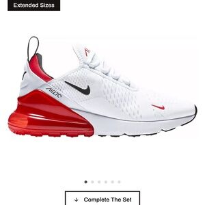 Nike Air Max 270 White Red Sneakers